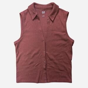 Gap Women's Brown and Orange Vests-tanks-cami
